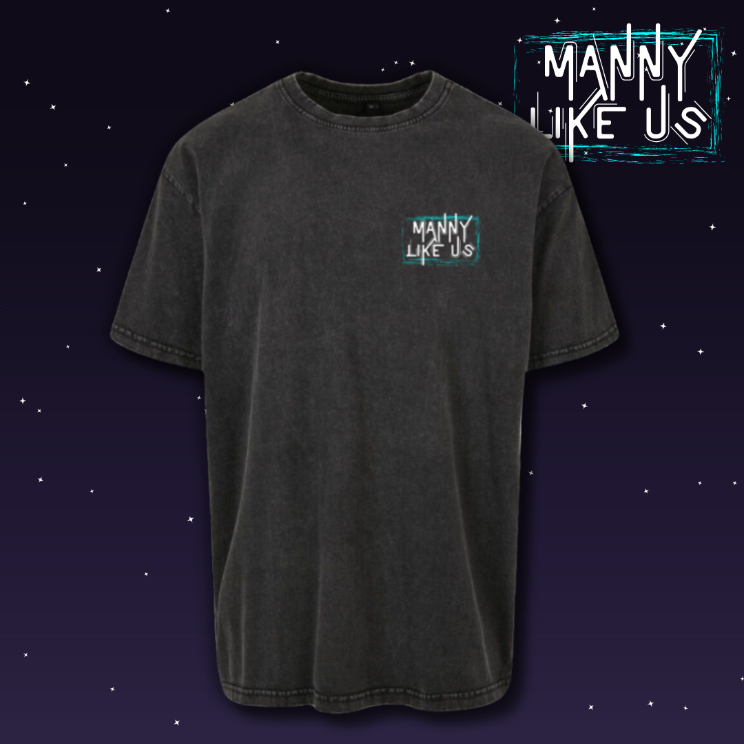 Manuel Wiederer * Manny Like Us * "MLU Desing" Acid Washed Heavy Oversize T-Shirt
