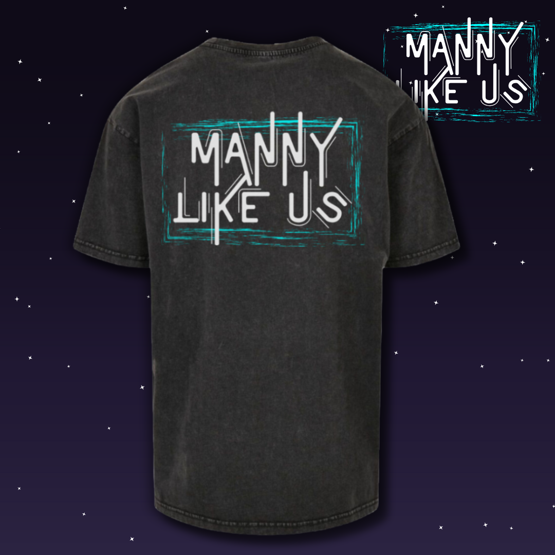 Manuel Wiederer * Manny Like Us * "MLU Desing" Acid Washed Heavy Oversize T-Shirt