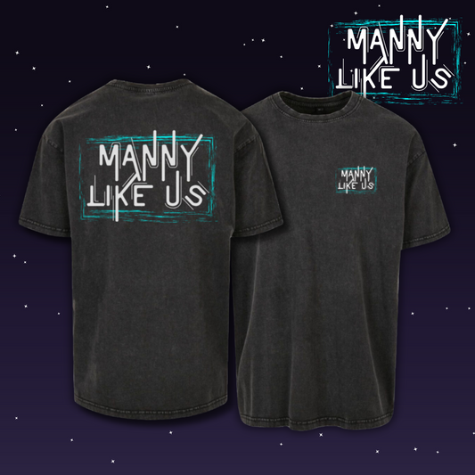 Manuel Wiederer * Manny Like Us *  "MLU Desing" Acid Washed Heavy Oversize T-Shirt