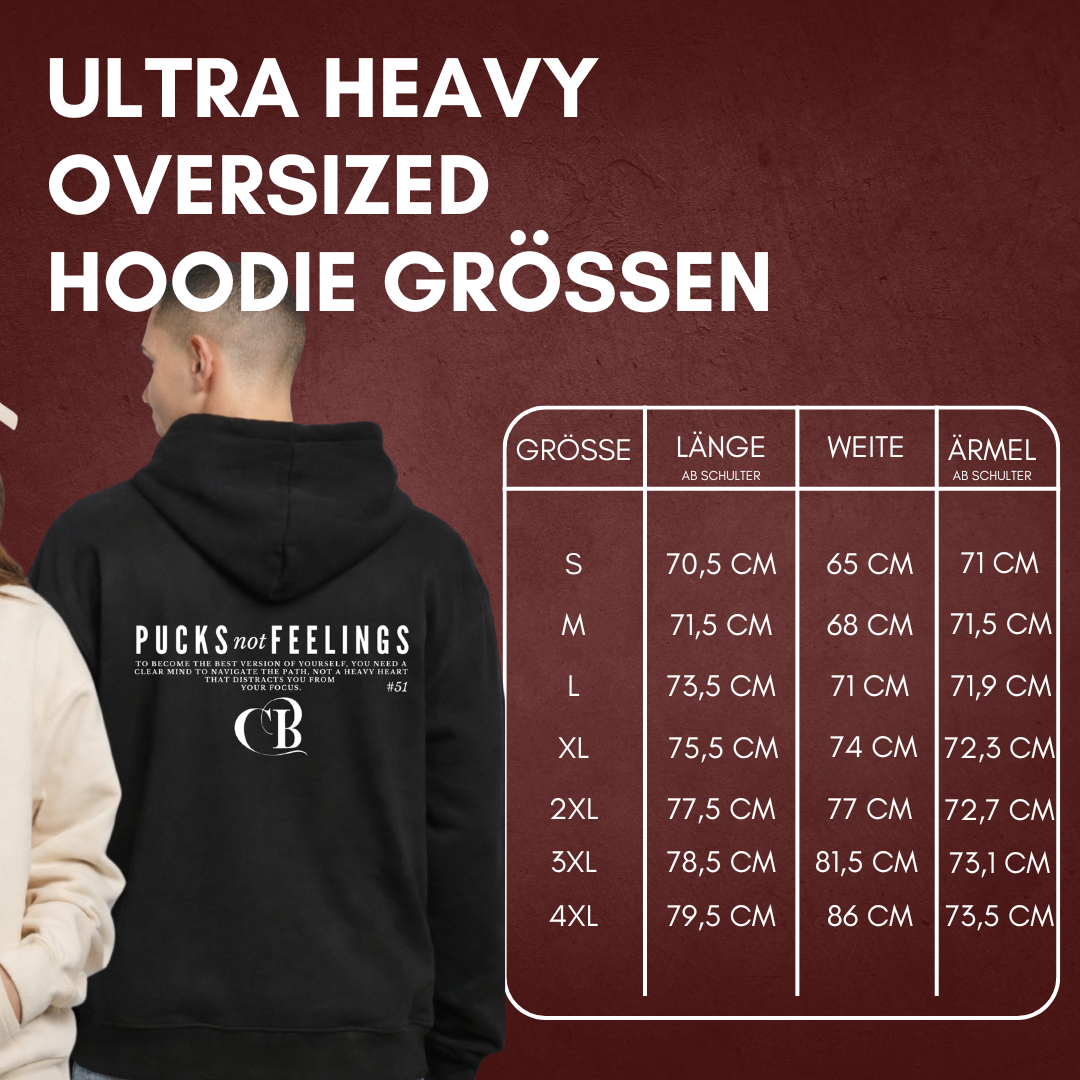 "CATCHING PUCKS NOT FEELING" Cody Brenner X The Squad Oversized Hoodie