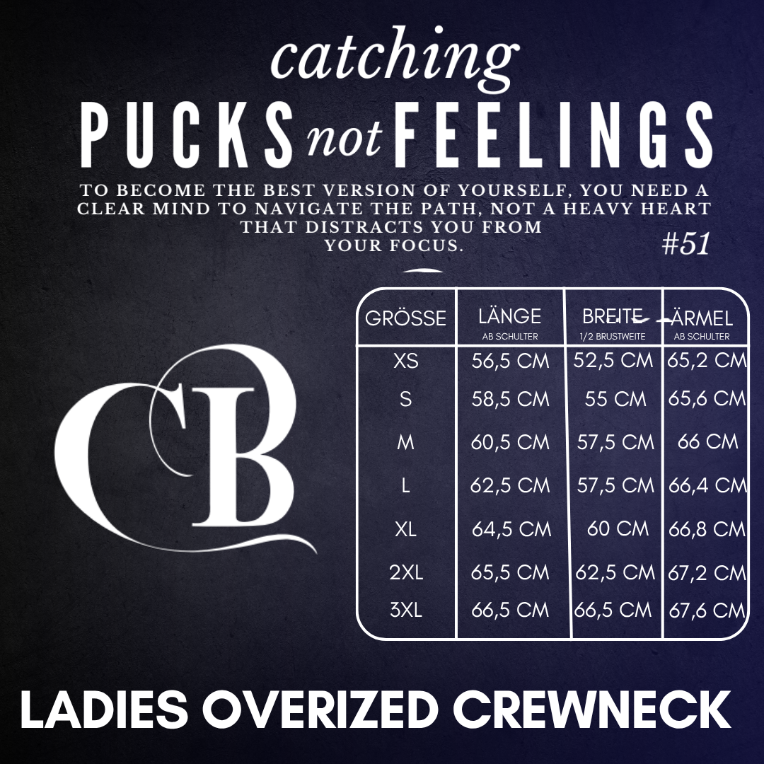 Catching Pucks Ladies Crewneck Cody Brenner X The Squad