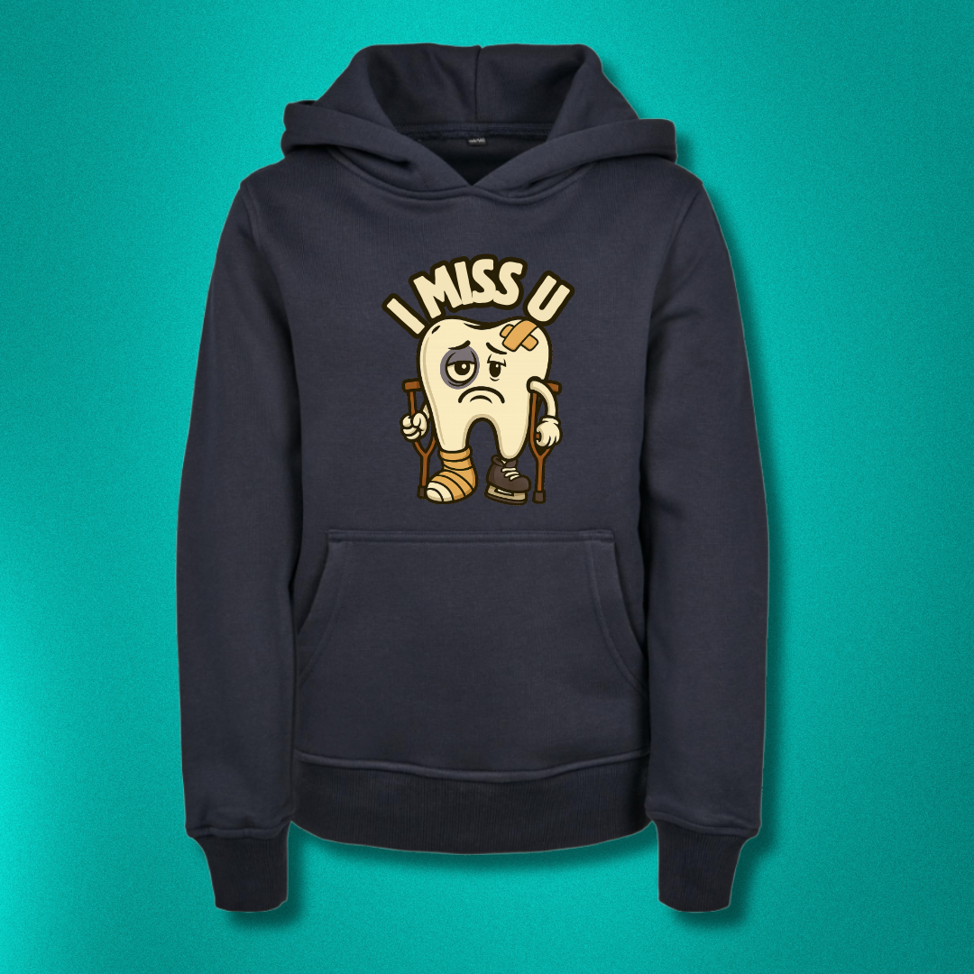 THE SQUAD " I Miss U" 🦷💙 Kids Hoodie