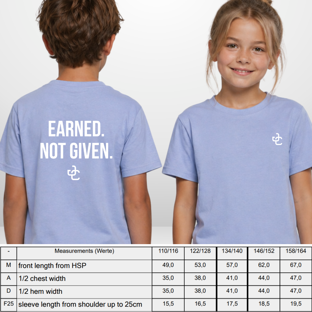 "EARNED. NOT GIVEN" Julian Chrobot X The Squad Kids Shirt