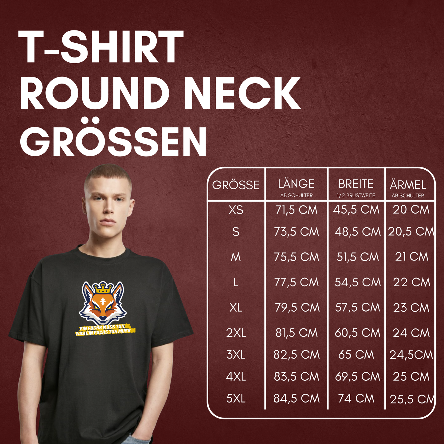 "EIN FUCHS MUSS TUN, WAS EIN FUCHS TUN MUSS" Broken Sticks X The Squad T-Shirt
