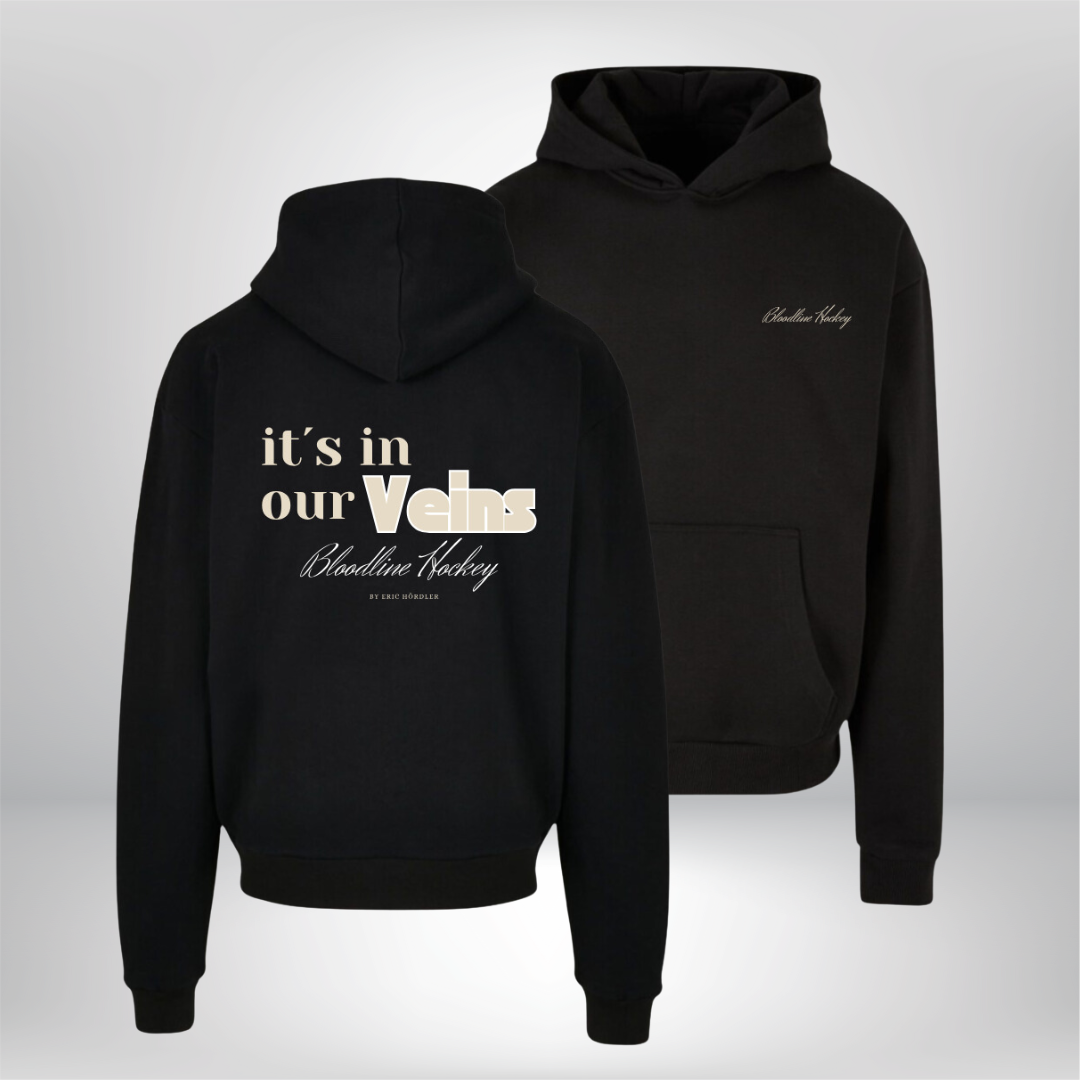 Eric Hördler "Bloodline Hockey - It´s in our Veins" Oversized Hoodie in 2 Farben