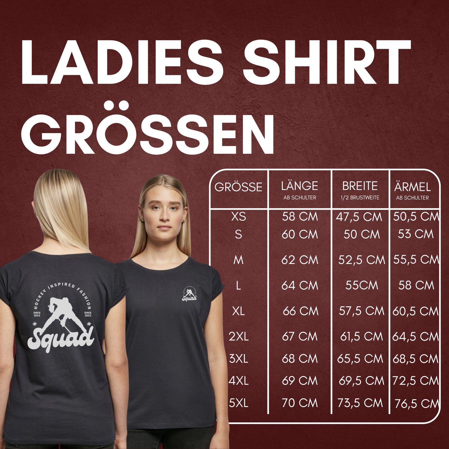 "FACEOFF" The Squad Ladies Shirt