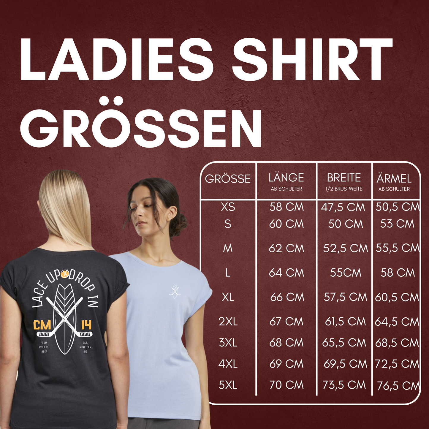 "FROM RINK TO REEF" Cole Maier X The Squad Ladies Shirt in 2 Farben