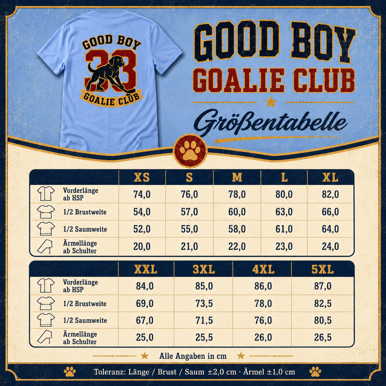 Good Boy Goalie Club Oversized Shirt