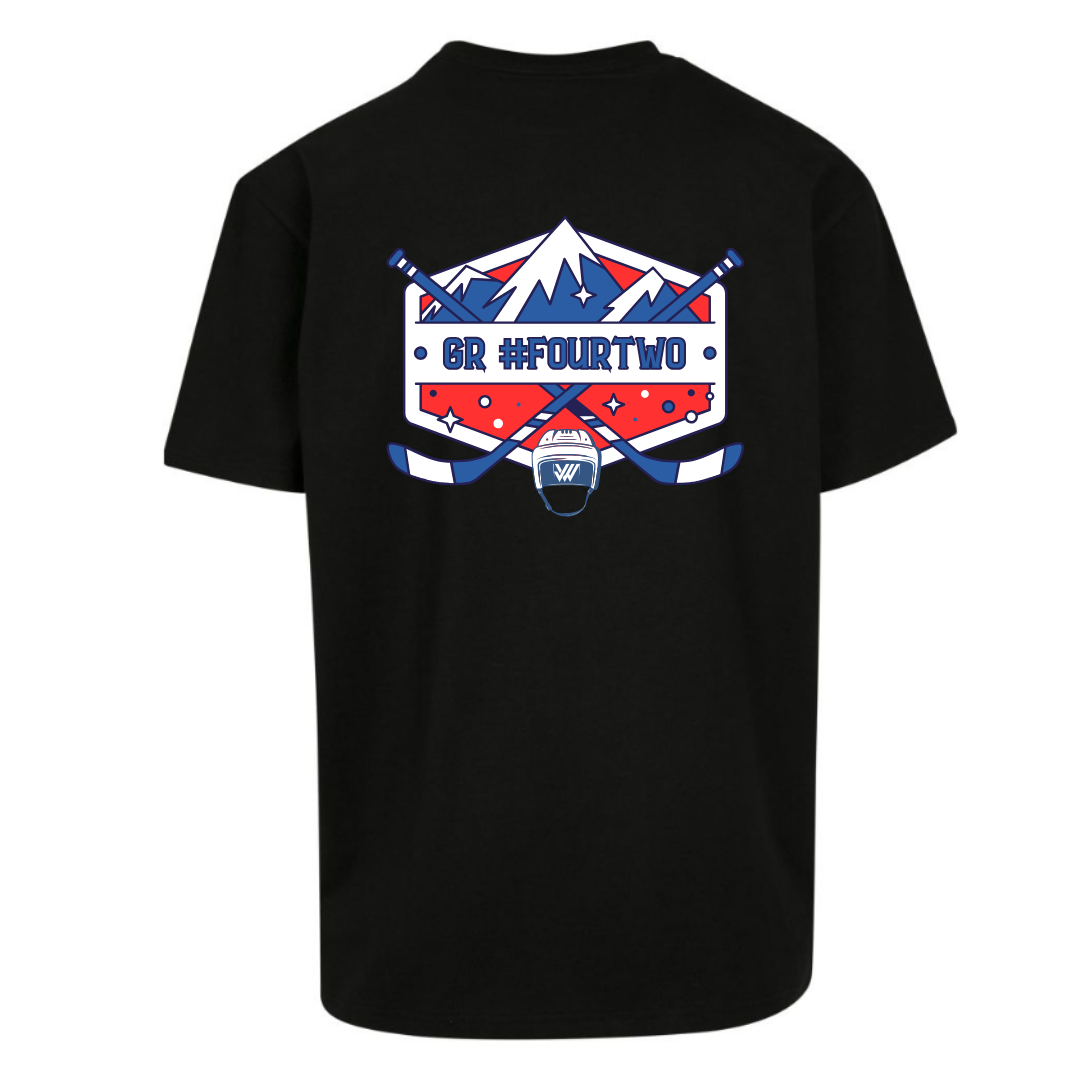 Jamal Watson "Fourtwo" Oversized T-Shirt schwarz back