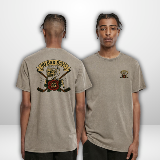 Jerry Kuhn "NO BAD DAYS" Acid Washed Tee