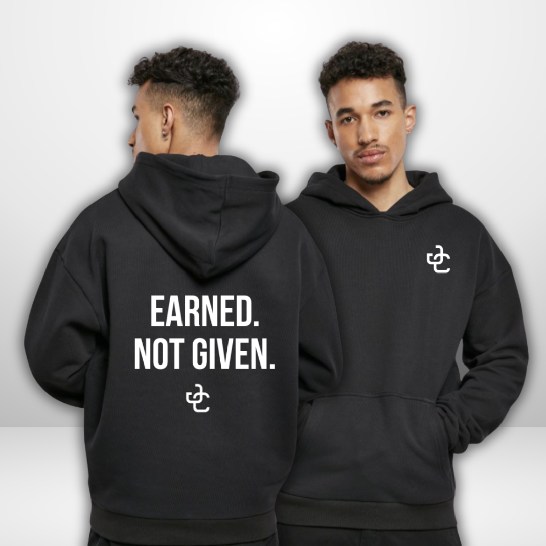 Julian Chrobot "EARNED." Ultra Heavy Oversized Hoodie in 2 Farben