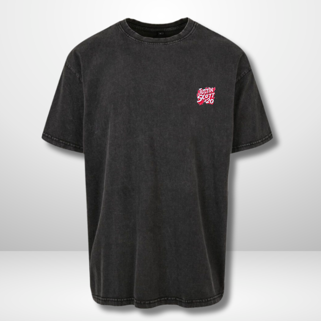 Justin Scott "Maple Leaf" Acid Washed Oversized Shirt
