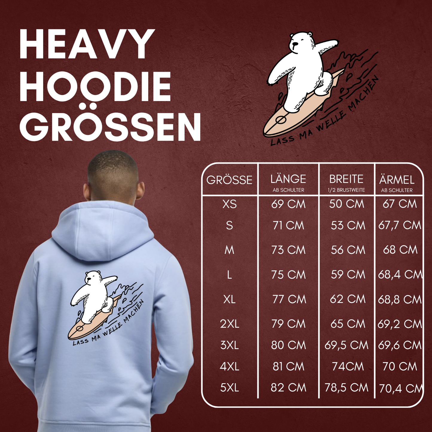 "LASS MA WELLE MACHEN"Broken Sticks x The Squad Heavy Hoody