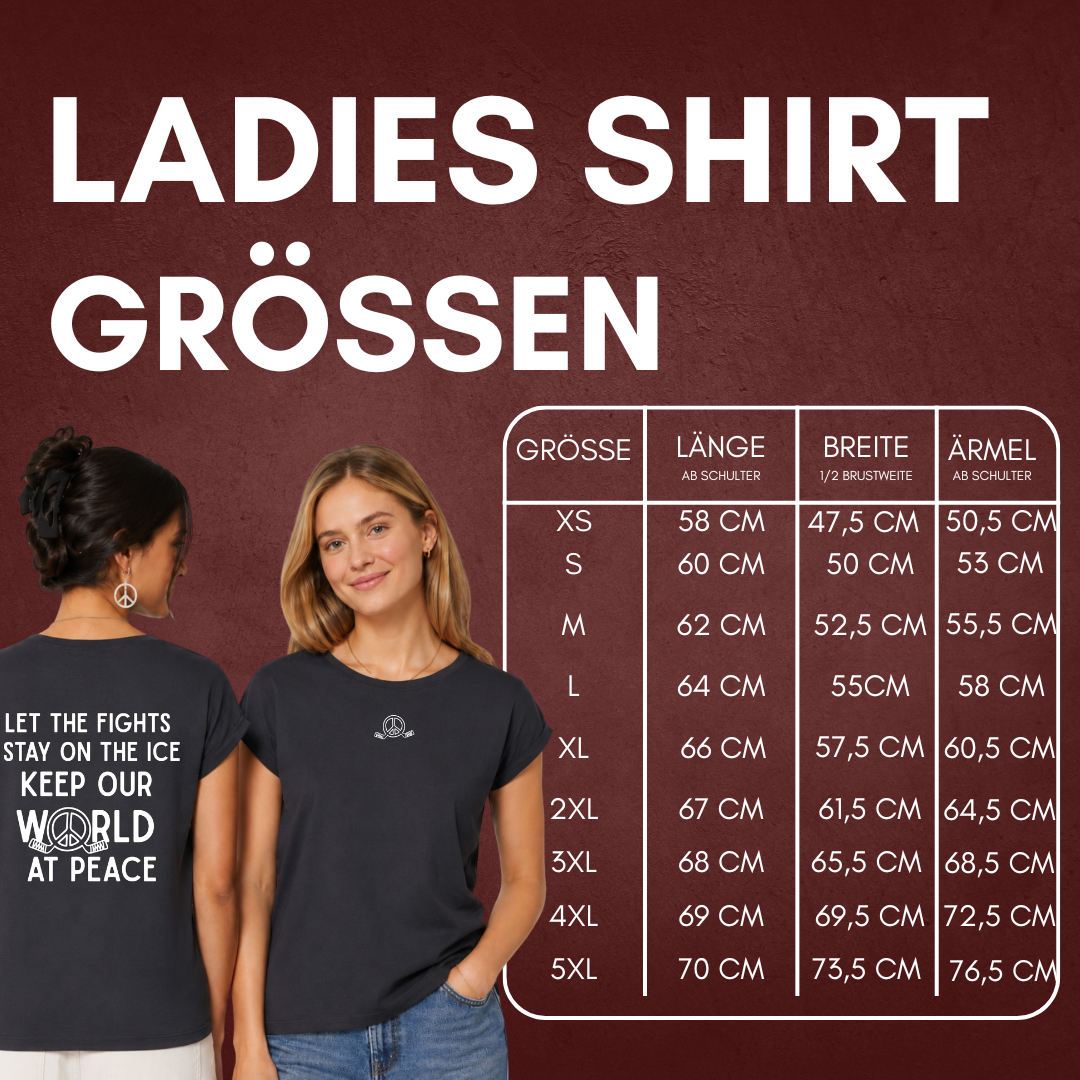 "LET THE FIGHTS STAY ON THE ICE" The Squad Hockey Ladies Shirt