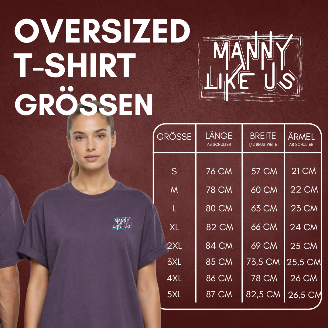 "MANNY LIKE US" Manuel Wiederer X The Squad Heavy Oversized T-Shirt