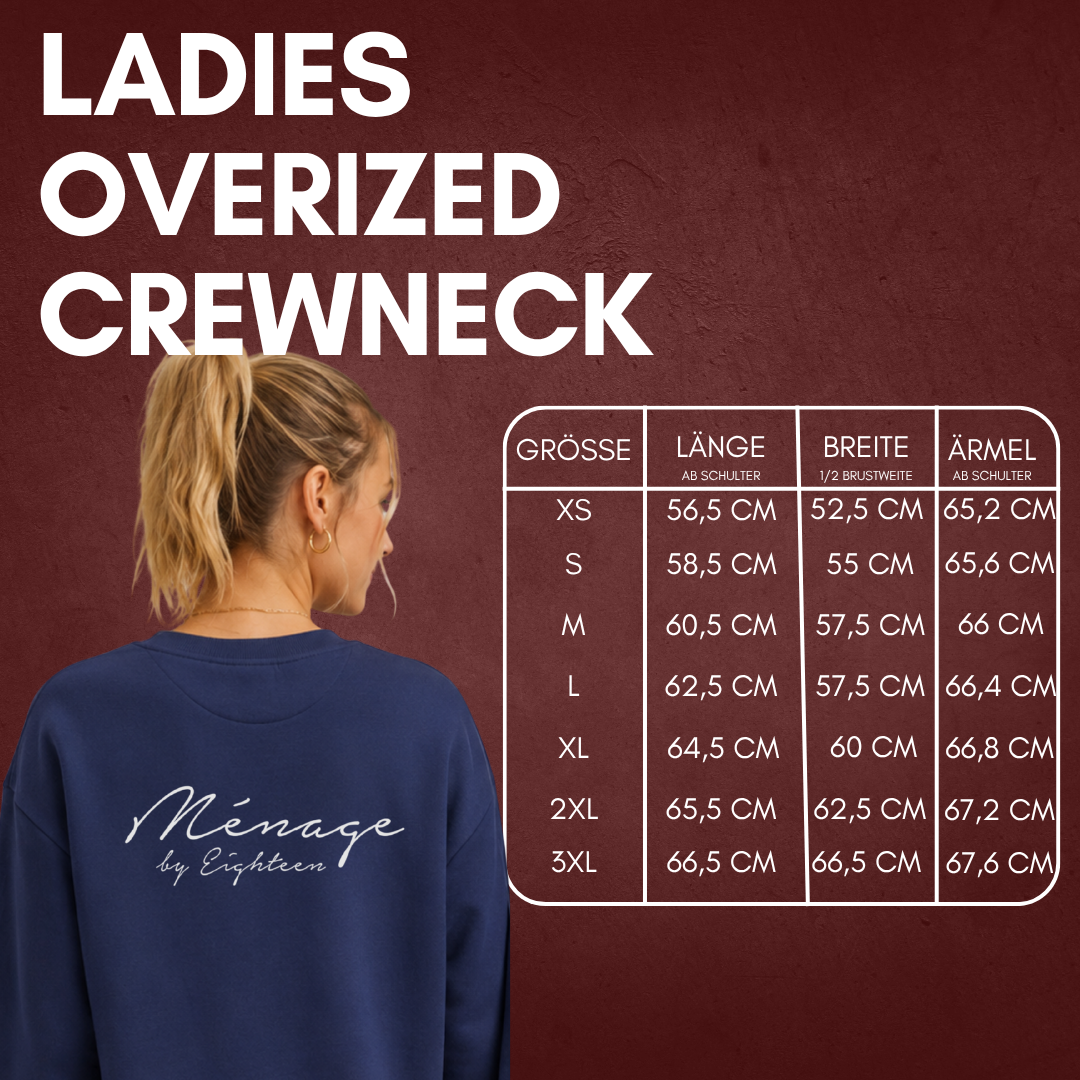 "MÉNAGE BY EIGHTEEN" Jonas Müller X The Squad Ladies Oversized Crewneck