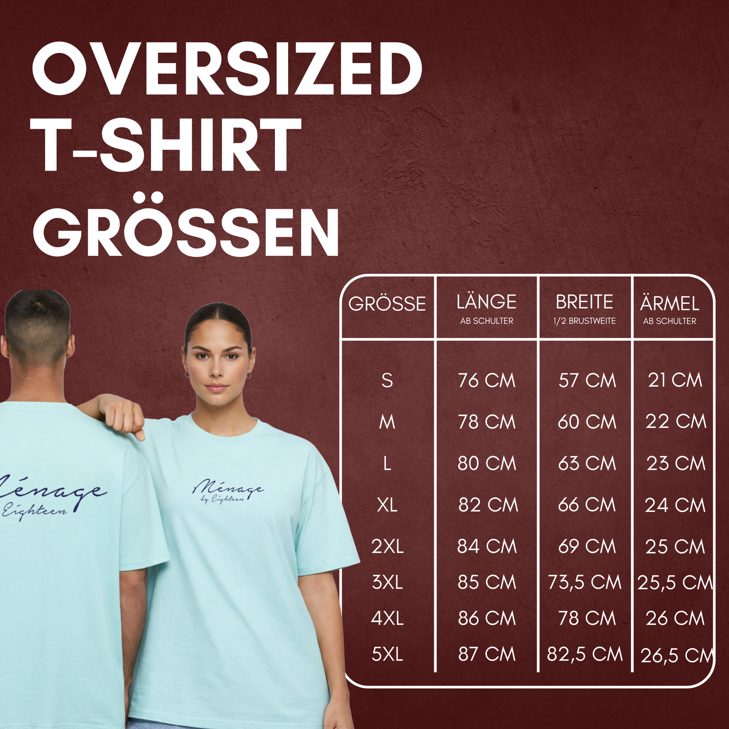 "MÈNAGE BY EIGHTEEN" Jonas Müller X The Squad Oversized T-Shirt