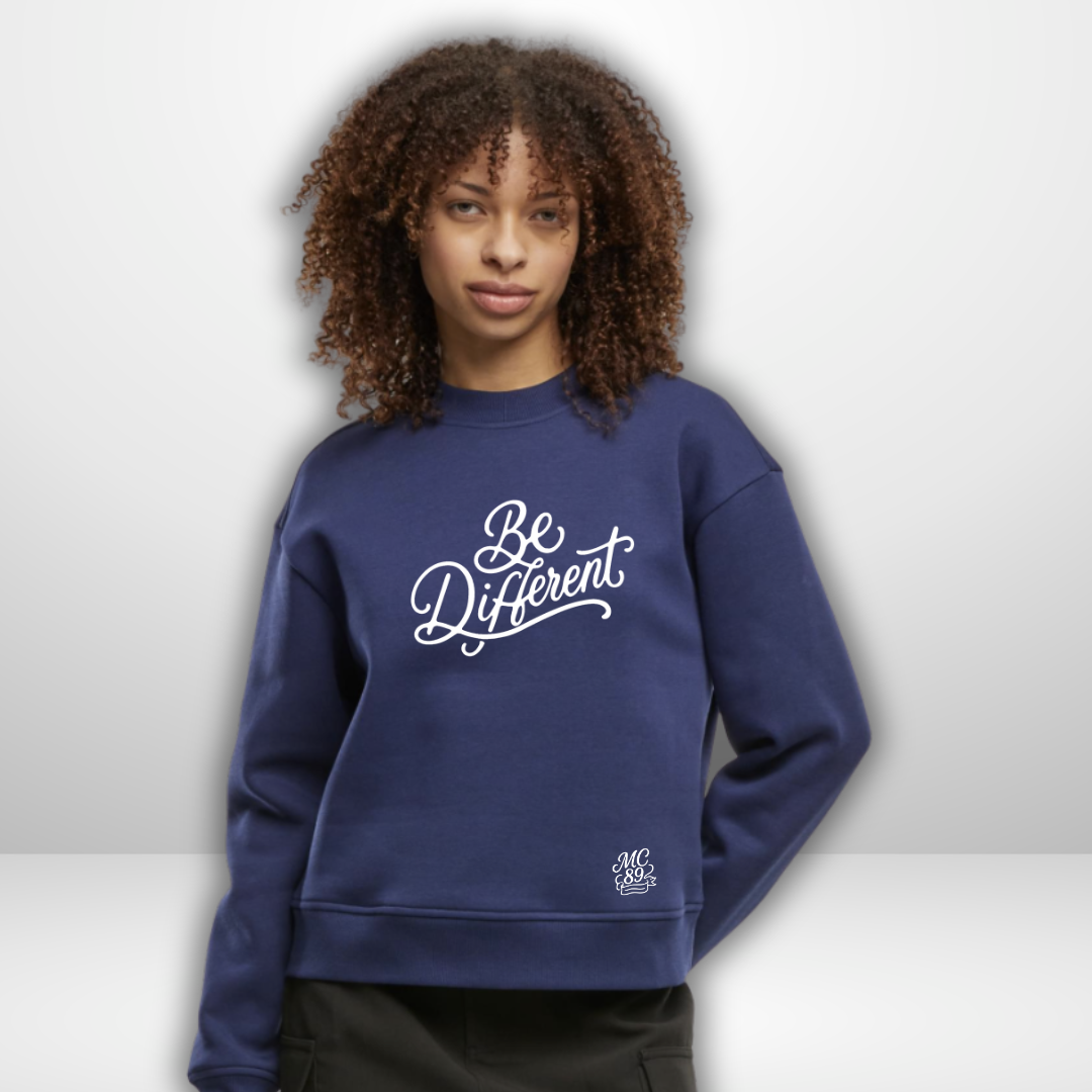 Matt Choupani "be different" Ladies Oversized Crewneck
