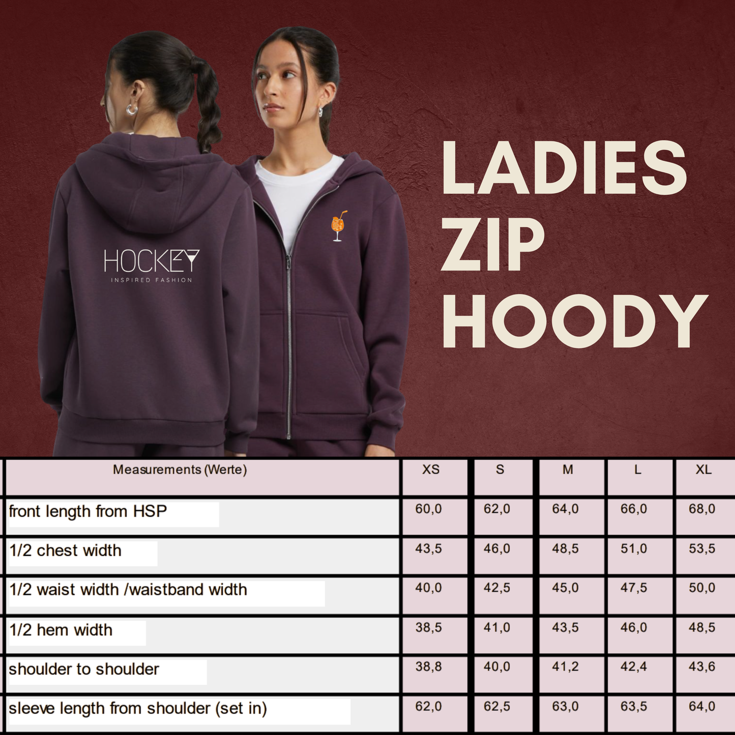 "NIGHT SHIFT" 🧡🏒🍹The Squad Ladies Zip Hoody