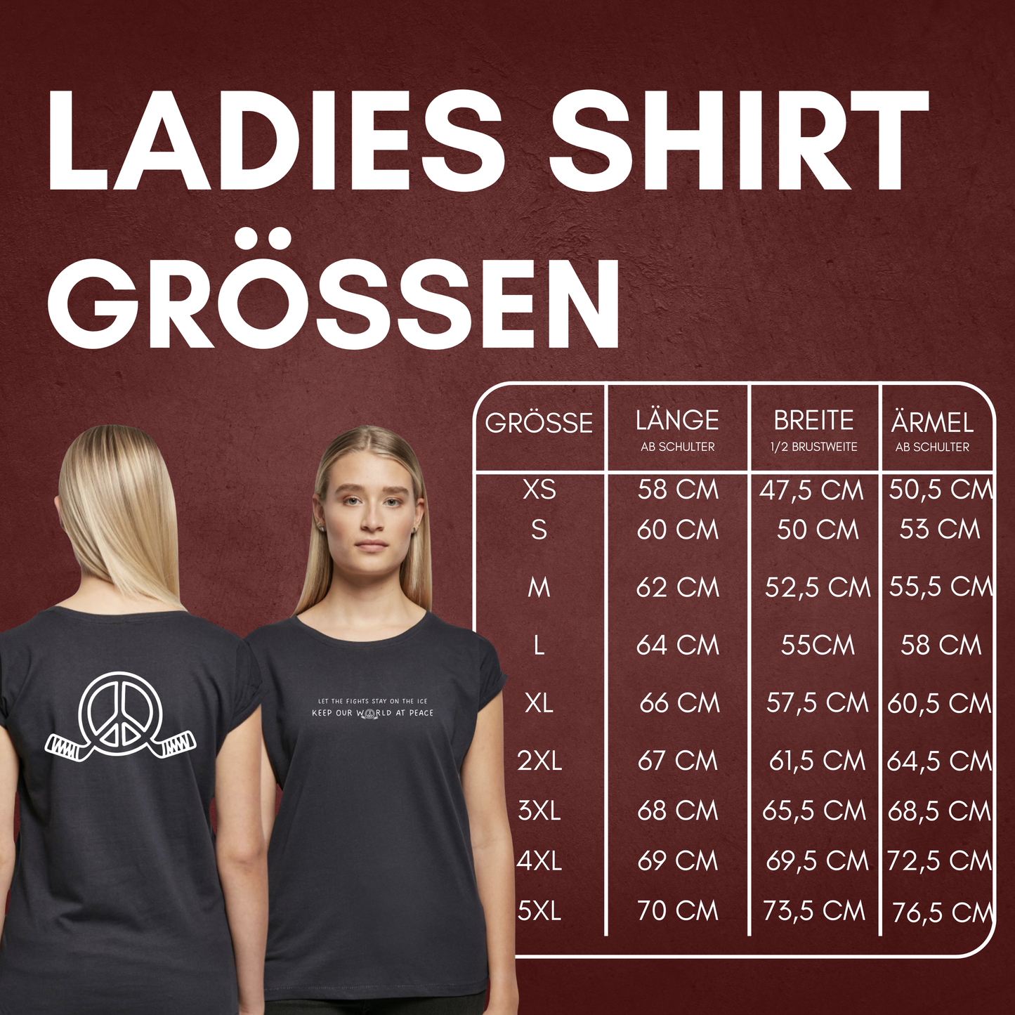 "LET THE FIGHTS STAY ON THE ICE" The Squad Ladies Shirt