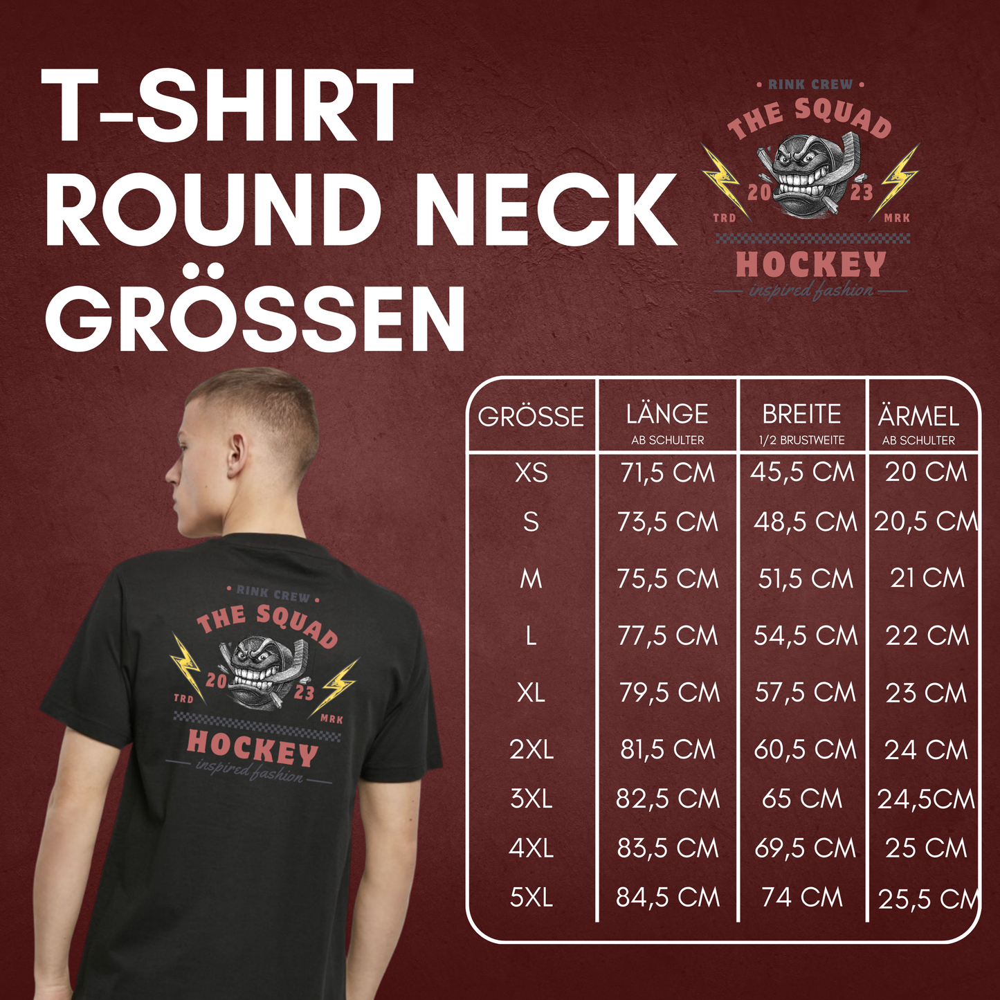 "RETRO RINK CREW" The Squad T-Shirt
