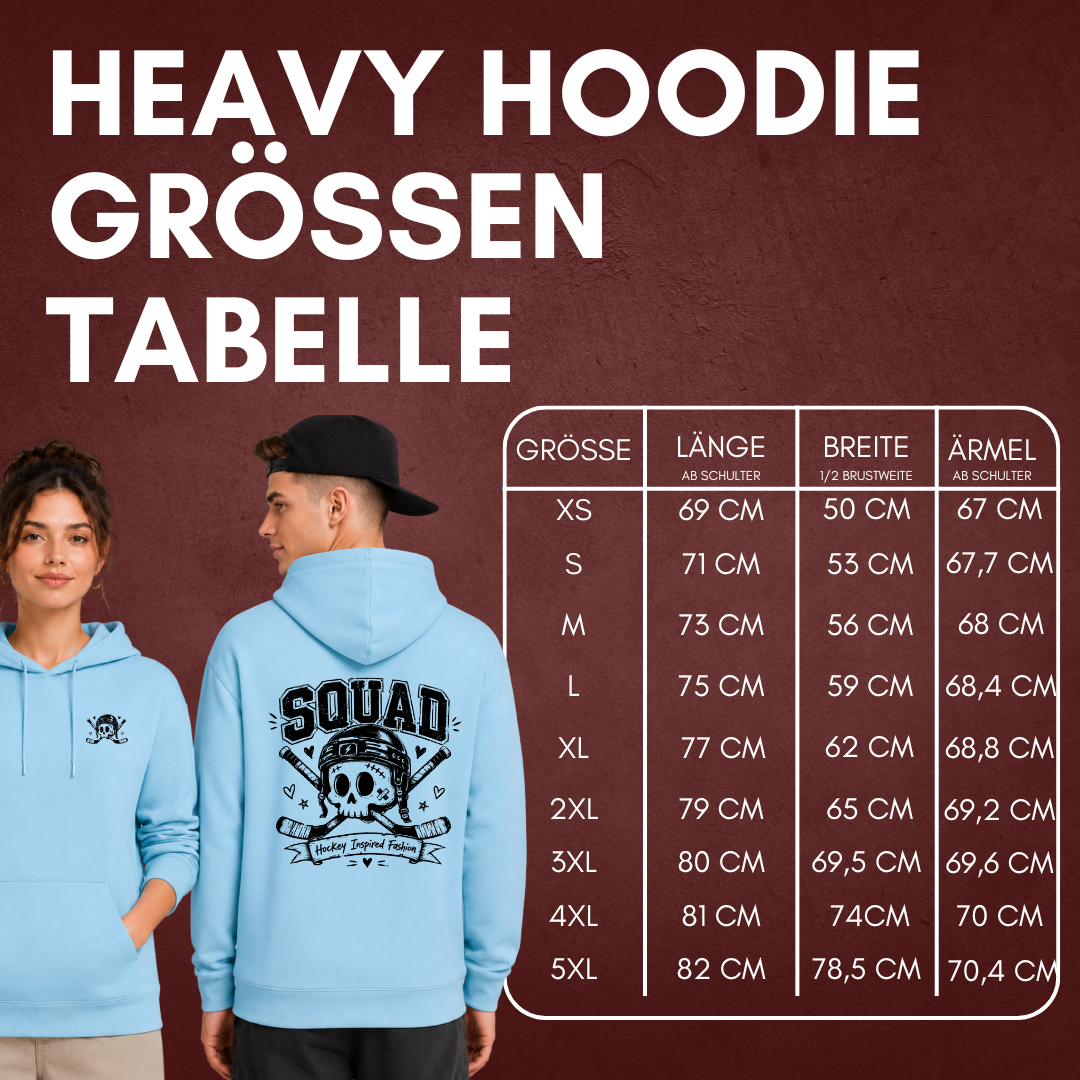 "SKULLY" The Squad Heavy Hockey Hoody