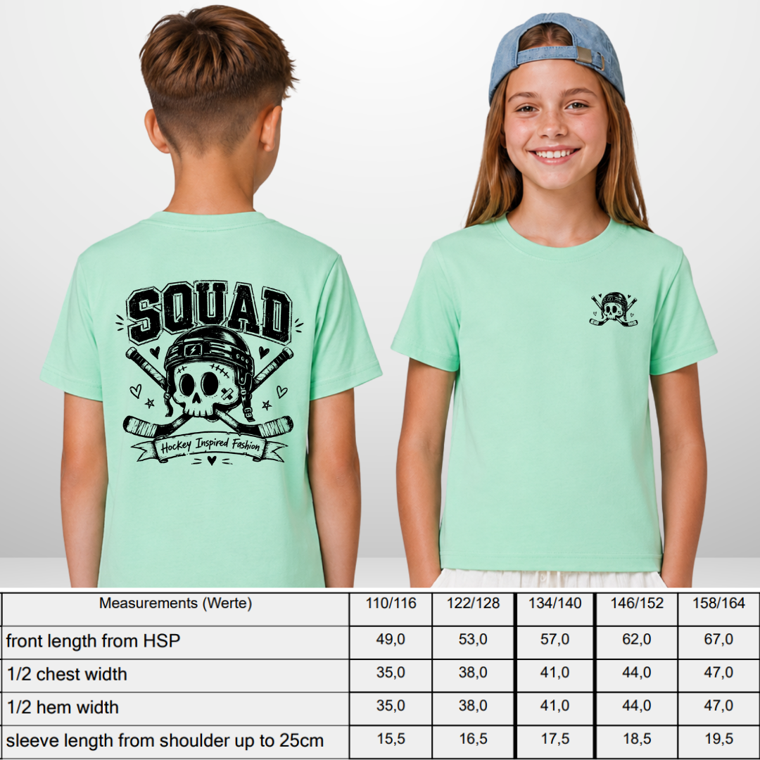 "SKULLY" The Squad Hockey Kids T-Shirt
