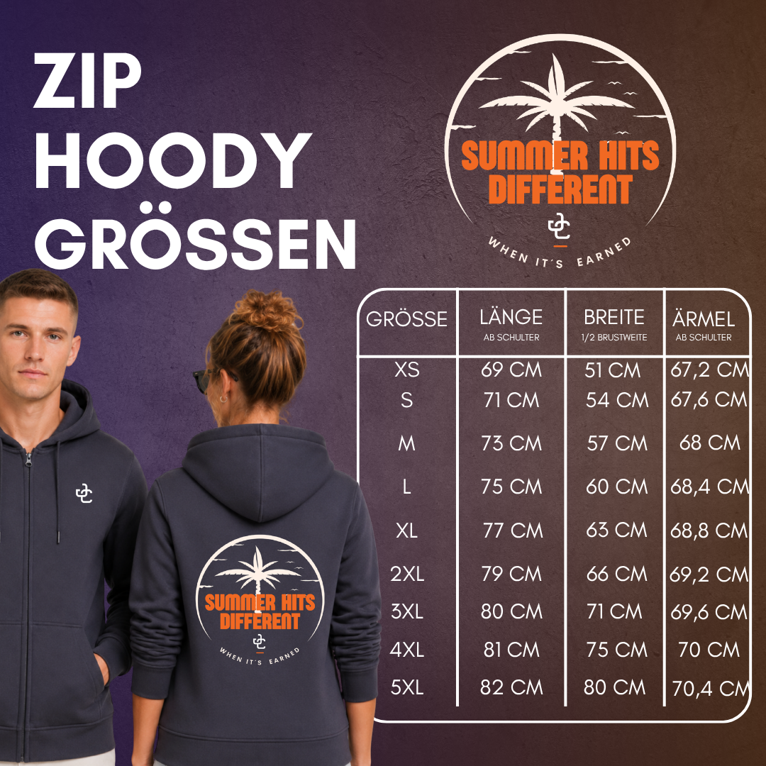 "SUMMER HITS DIFFERENT" Julian Chrobot X The Squad Zip Hoody