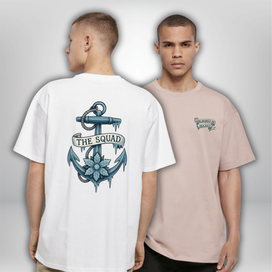 THE SQUAD "Anchored in Hockey" Oversized Shirt in 2 Farben