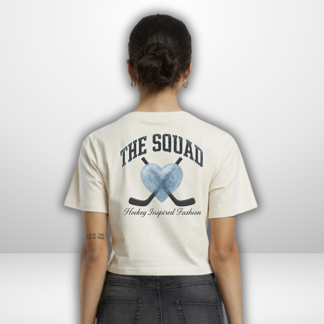 THE SQUAD "Frozen Heart”" Ladies Cropped Tee