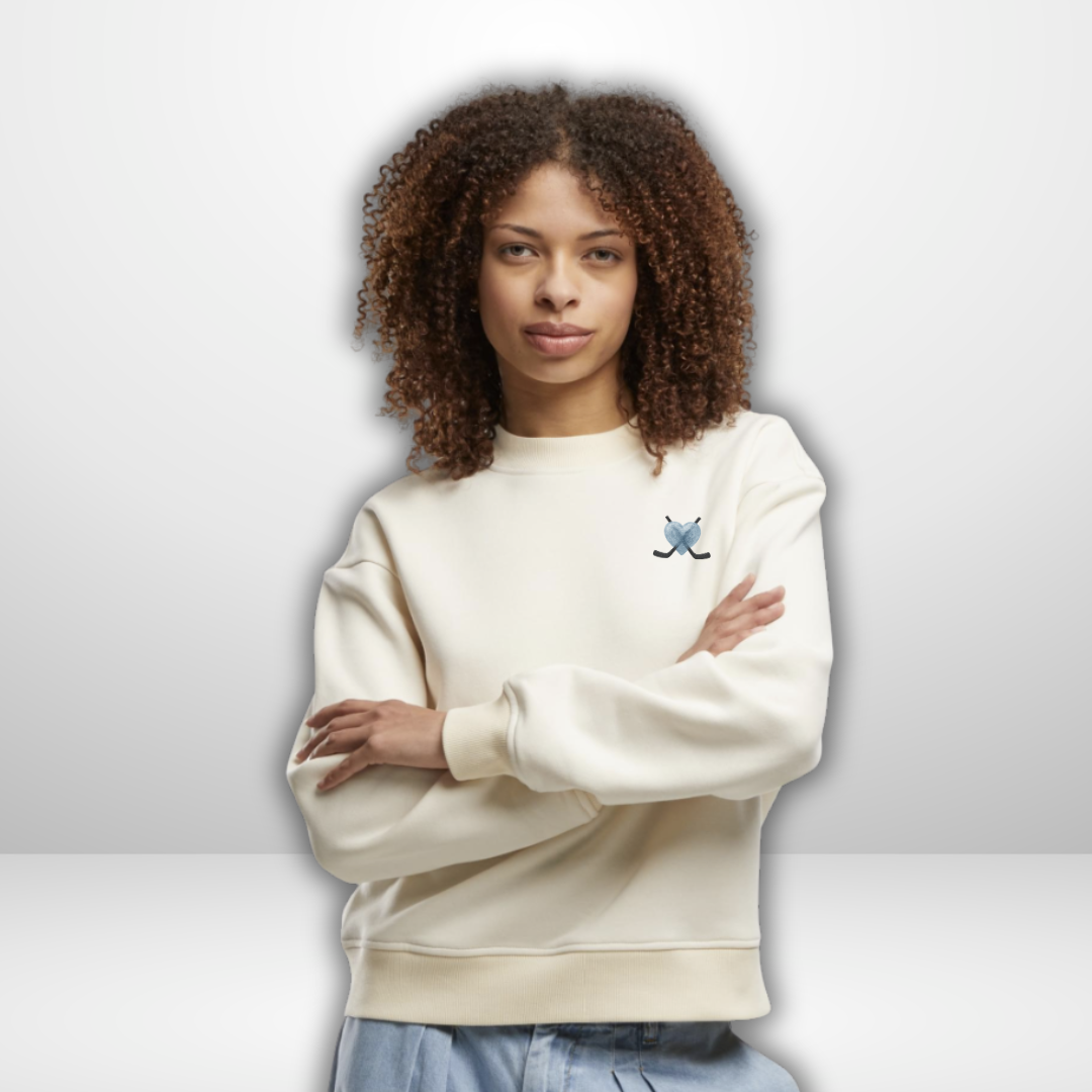 THE SQUAD "Frozen Heart" Ladies Oversized Crewneck