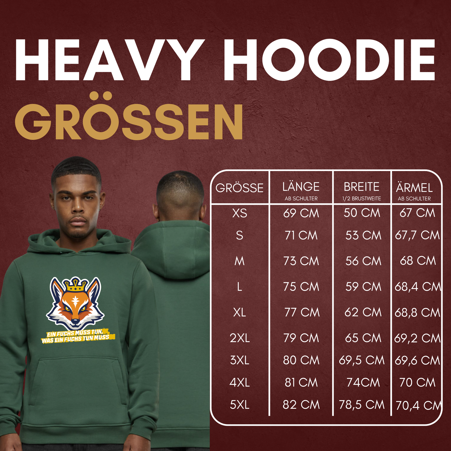 THE SQUAD "Fuchs" Heavy Hoodie