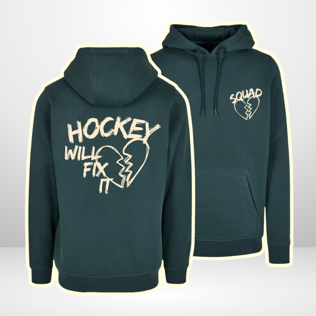 THE SQUAD "Hockey will fix it" Heavy Hoodie in 2 Farben