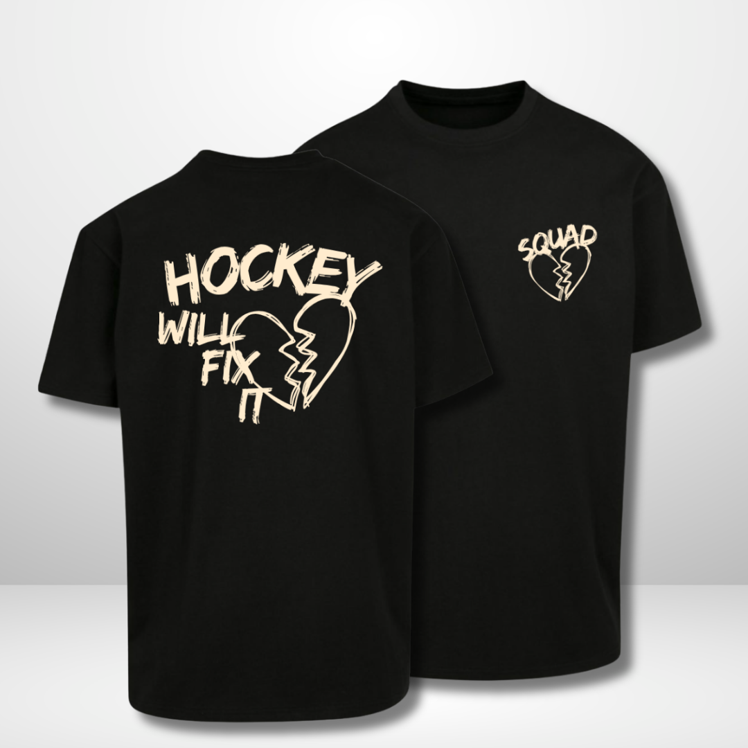 THE SQUAD "Hockey will fix it"  Oversized T-Shirt in 2 Farben