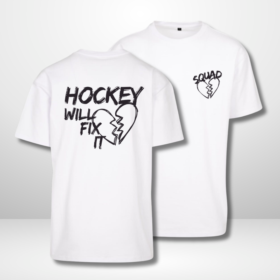 THE SQUAD "Hockey will fix it"  Oversized T-Shirt in 2 Farben