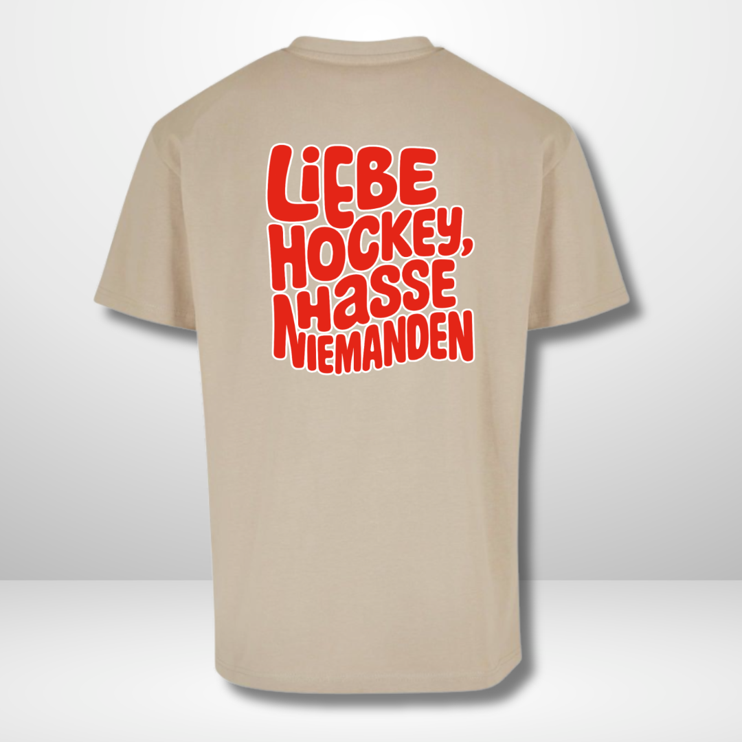 THE SQUAD "Liebe Hockey, hasse niemanden" Oversized Shirt in 2 Farben