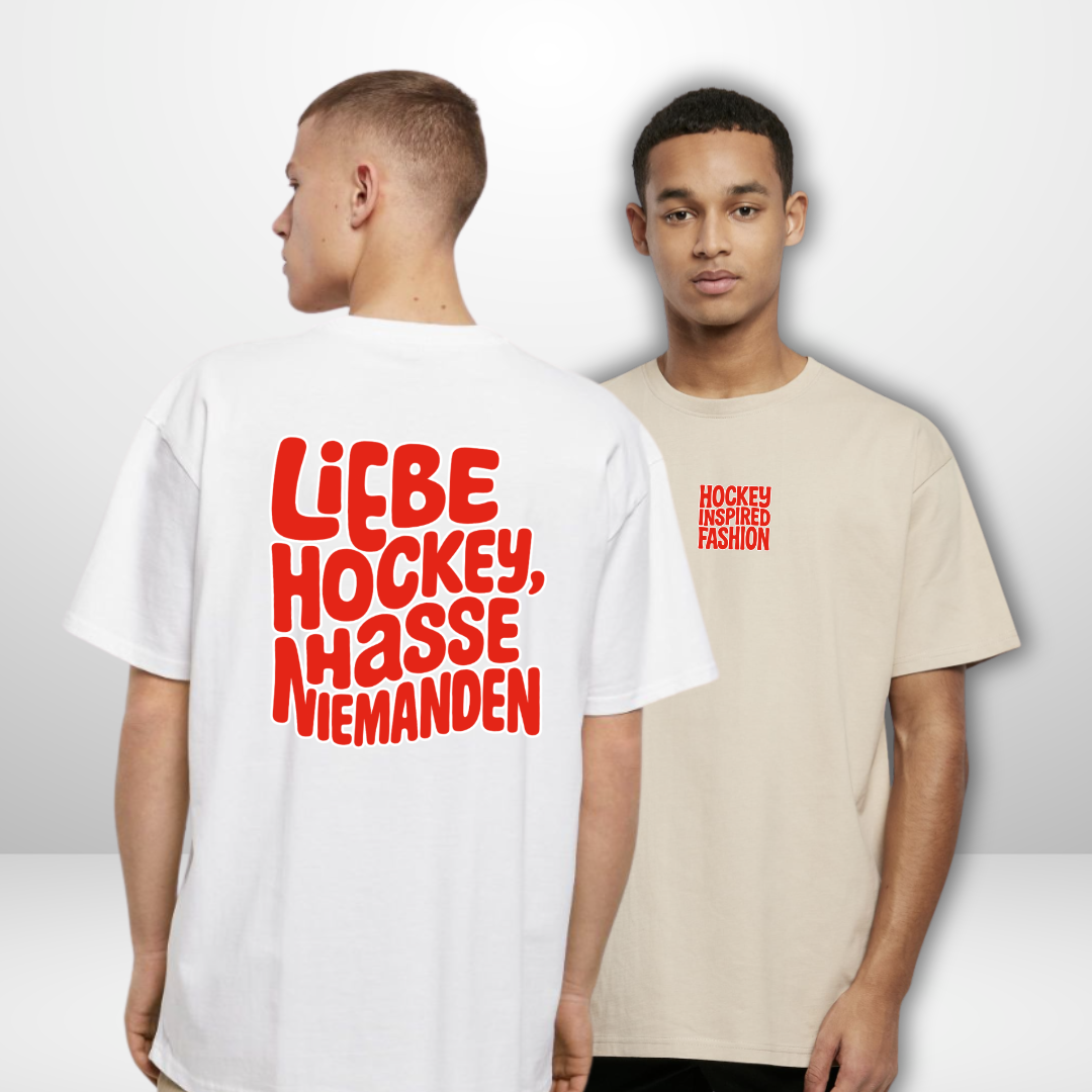THE SQUAD "Liebe Hockey, hasse niemanden" Oversized Shirt in 2 Farben