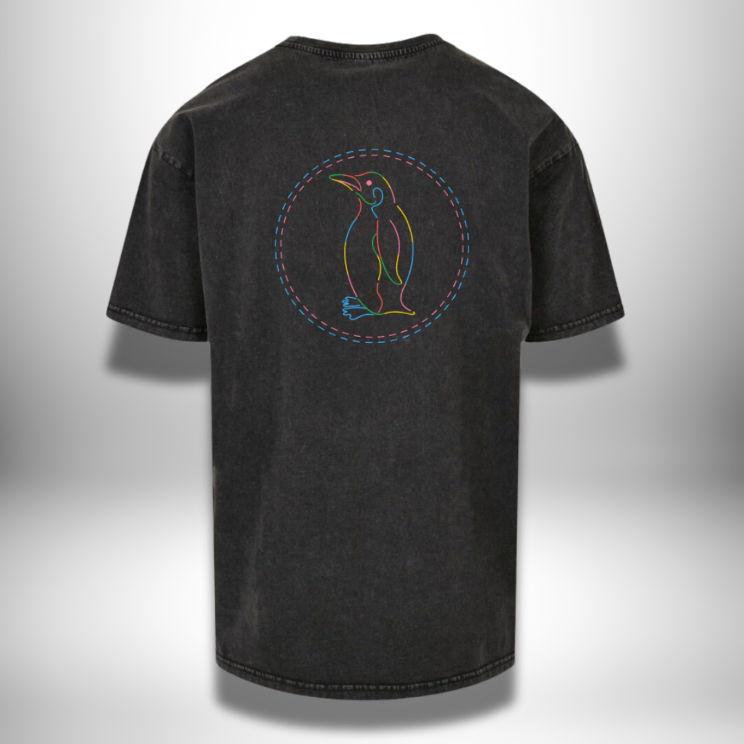 THE SQUAD "Weite Reise" Acid Washed Oversized T-Shirt