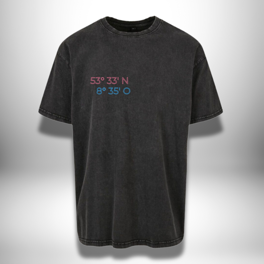 THE SQUAD "Weite Reise" Acid Washed Oversized T-Shirt