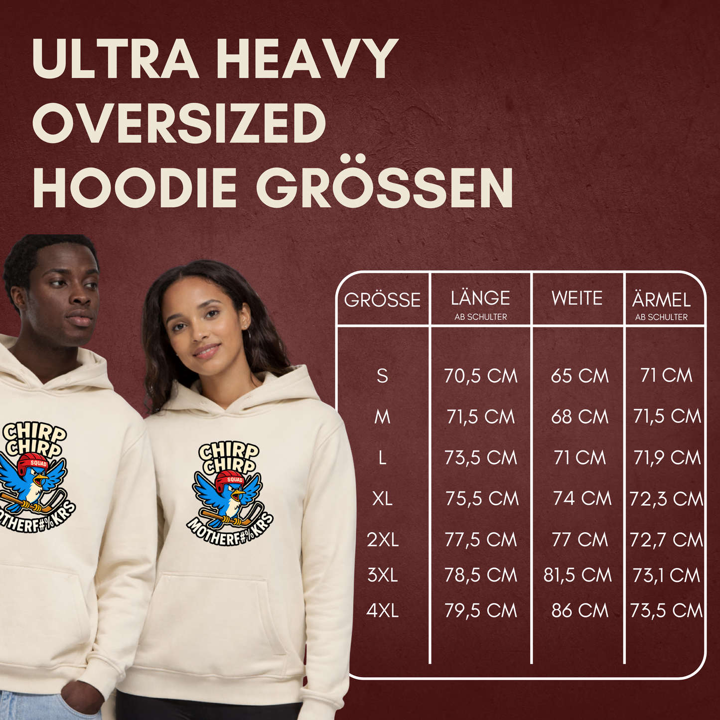 "TRASH TALK" The Squad Heavy Hoody