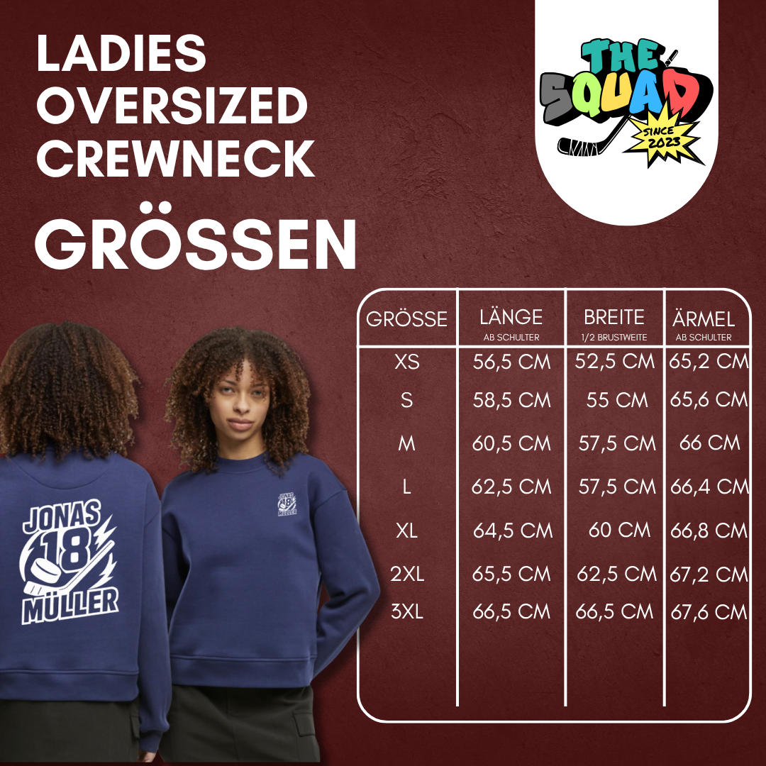 Jonas Müller "Defense18" Ladies Oversized Crewneck