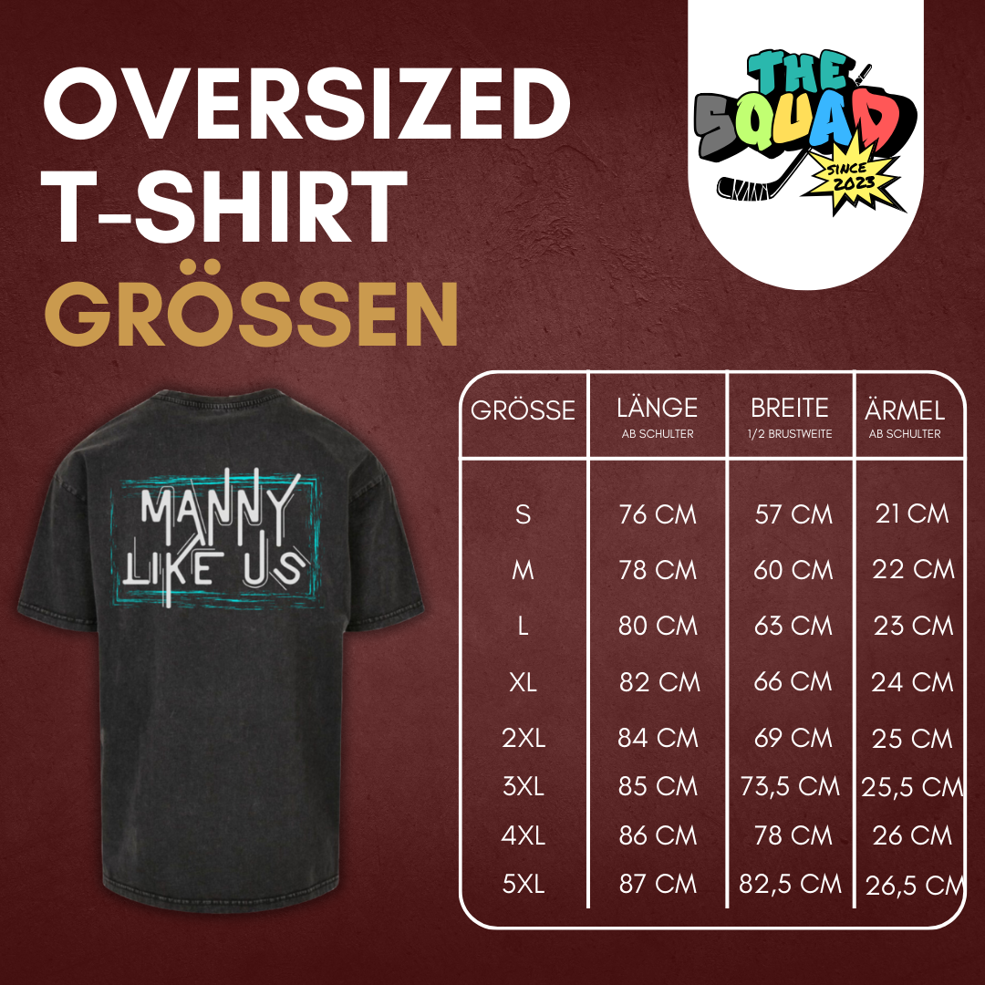 Manuel Wiederer * Manny Like Us * "MLU Desing" Acid Washed Heavy Oversize T-Shirt