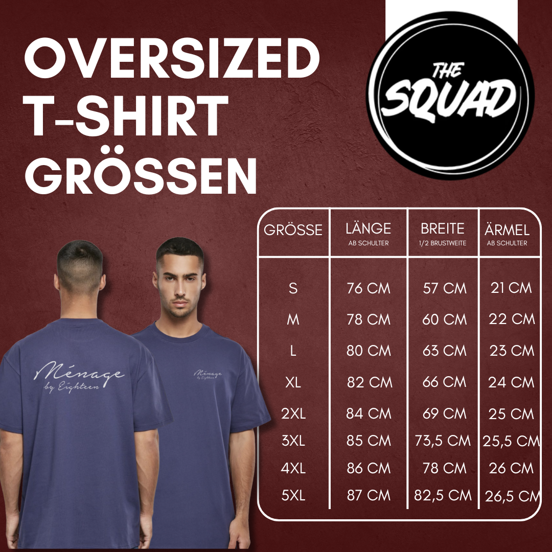 Jonas Müller "Menage by Eighteen" Oversized T-Shirt in 2 Farben