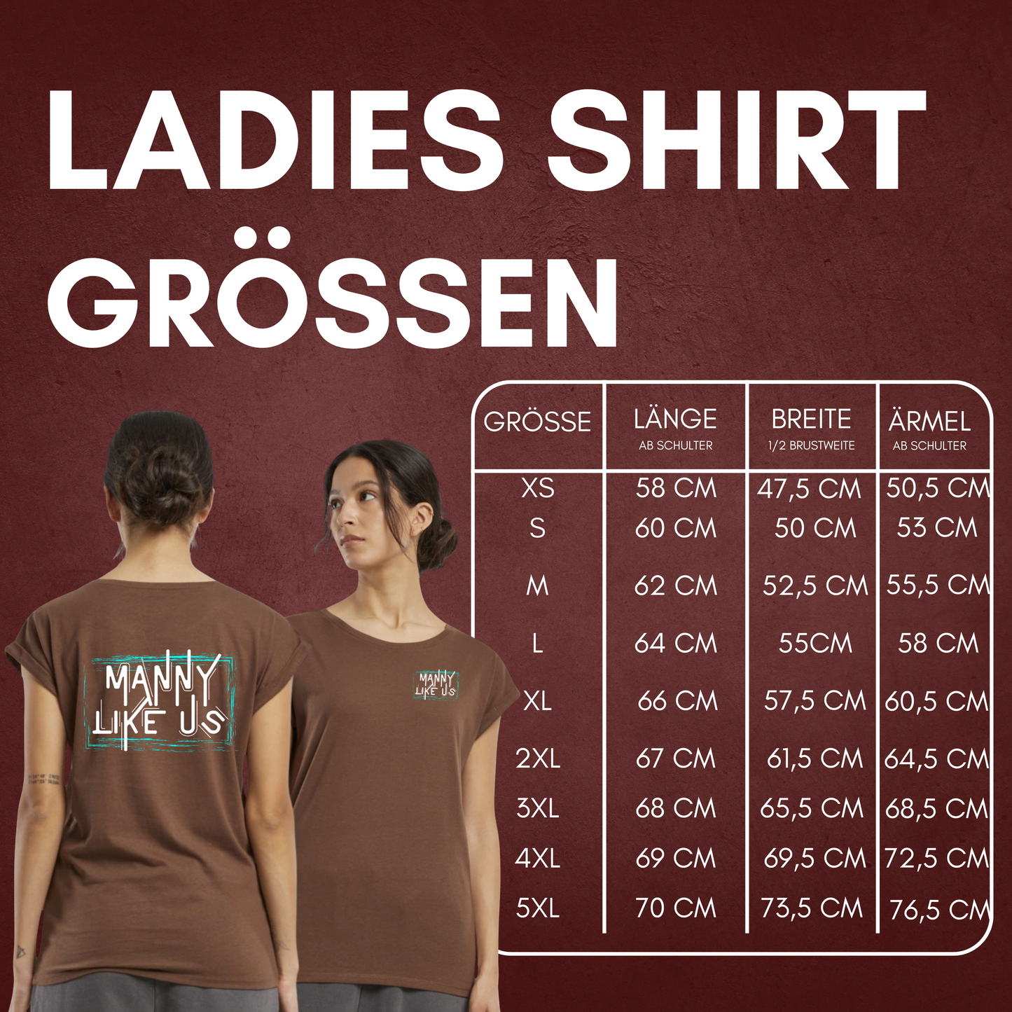 Manuel Wiederer "Manny Like Us" Frauen Shirt
