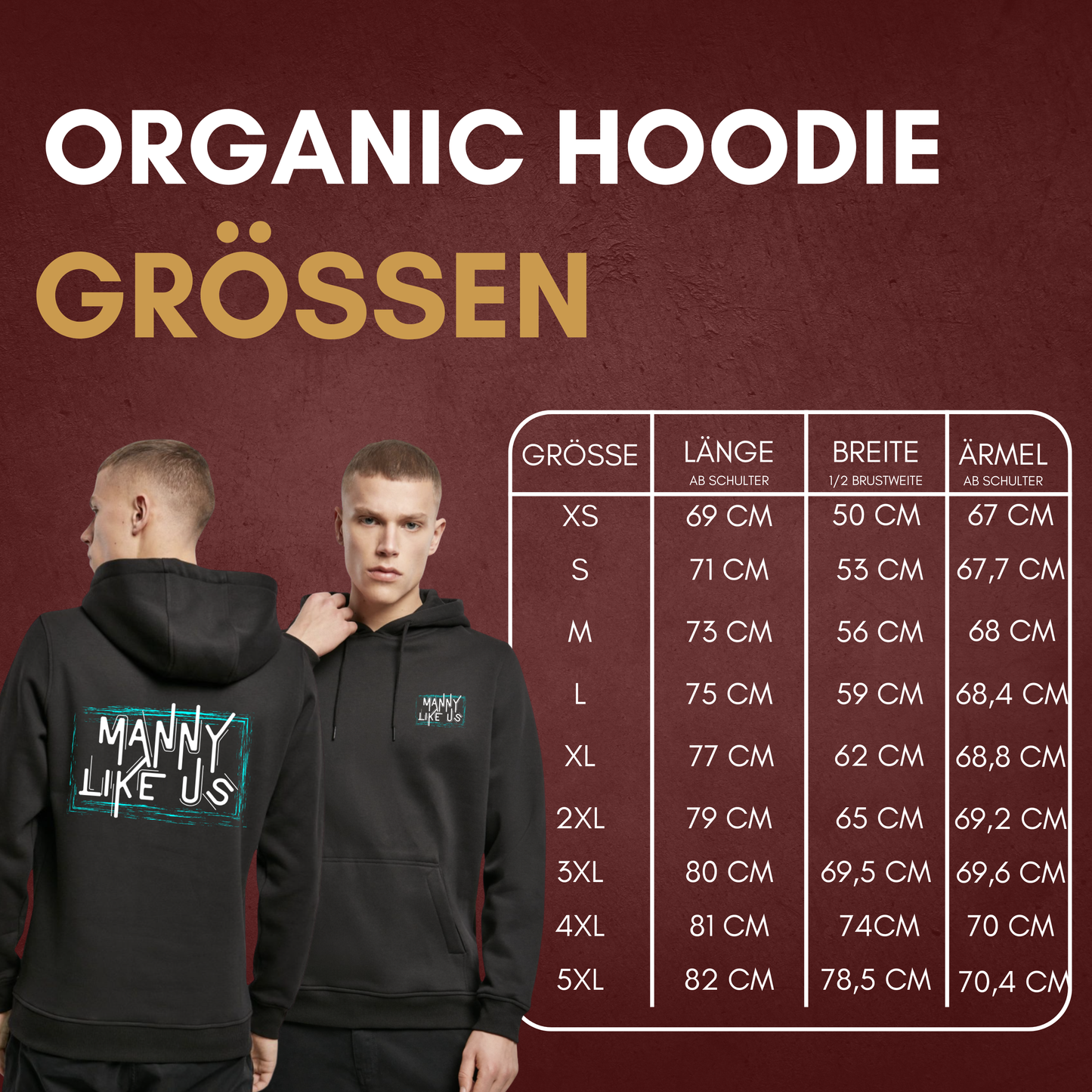 Manuel Wiederer * Manny Like Us * Organic Hoody