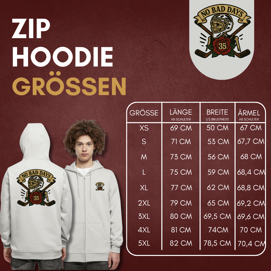 Jerry Kuhn "No Bad Days" Zip Hoodie