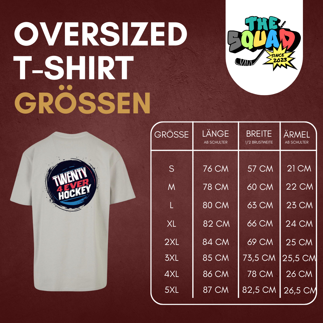 Marcus Weber "Twenty4Ever Hockey" Oversized T-Shirt in 2 Farben