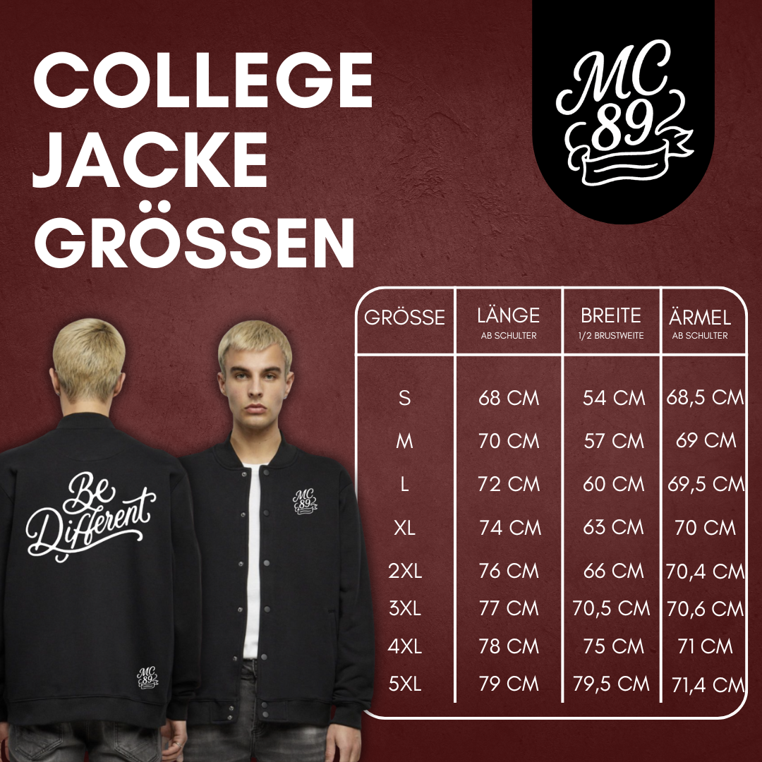 Matt Choupani "be different" College Jacke