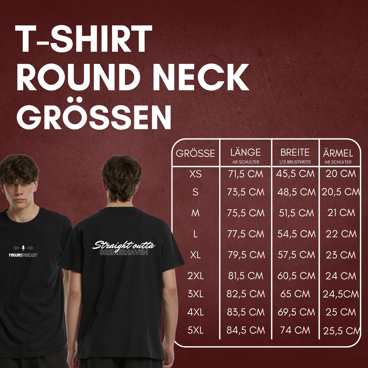 PINGUINS PODCAST x THE SQUAD "straight outta bremerhaven" T-Shirt