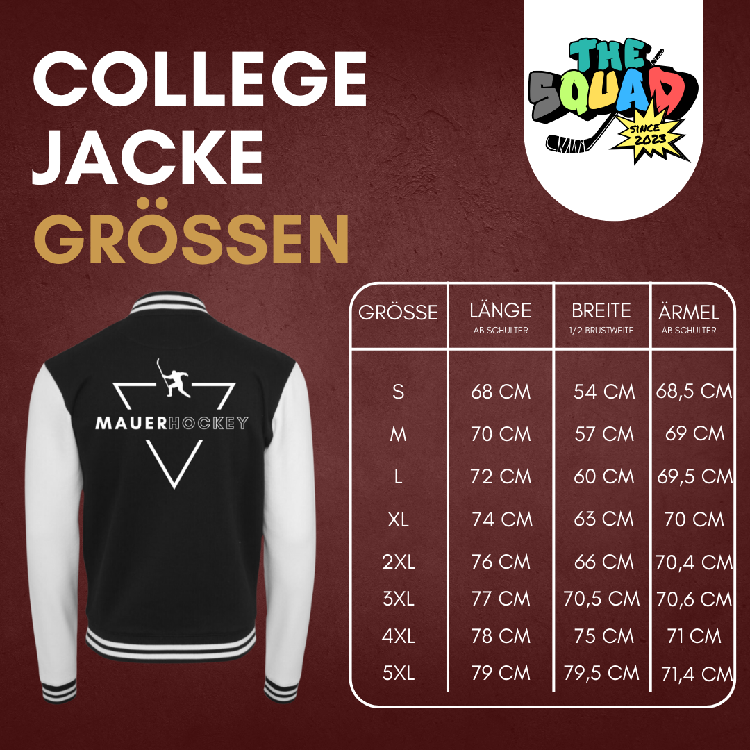 "MAUERHOCKEY" Ross Mauermann X The Squad College Jacke